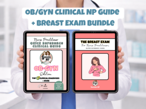 Women’s Health & OB-GYN Clinical Guide Bundle | Breast Exam Quick Reference for Nurse Practitioners