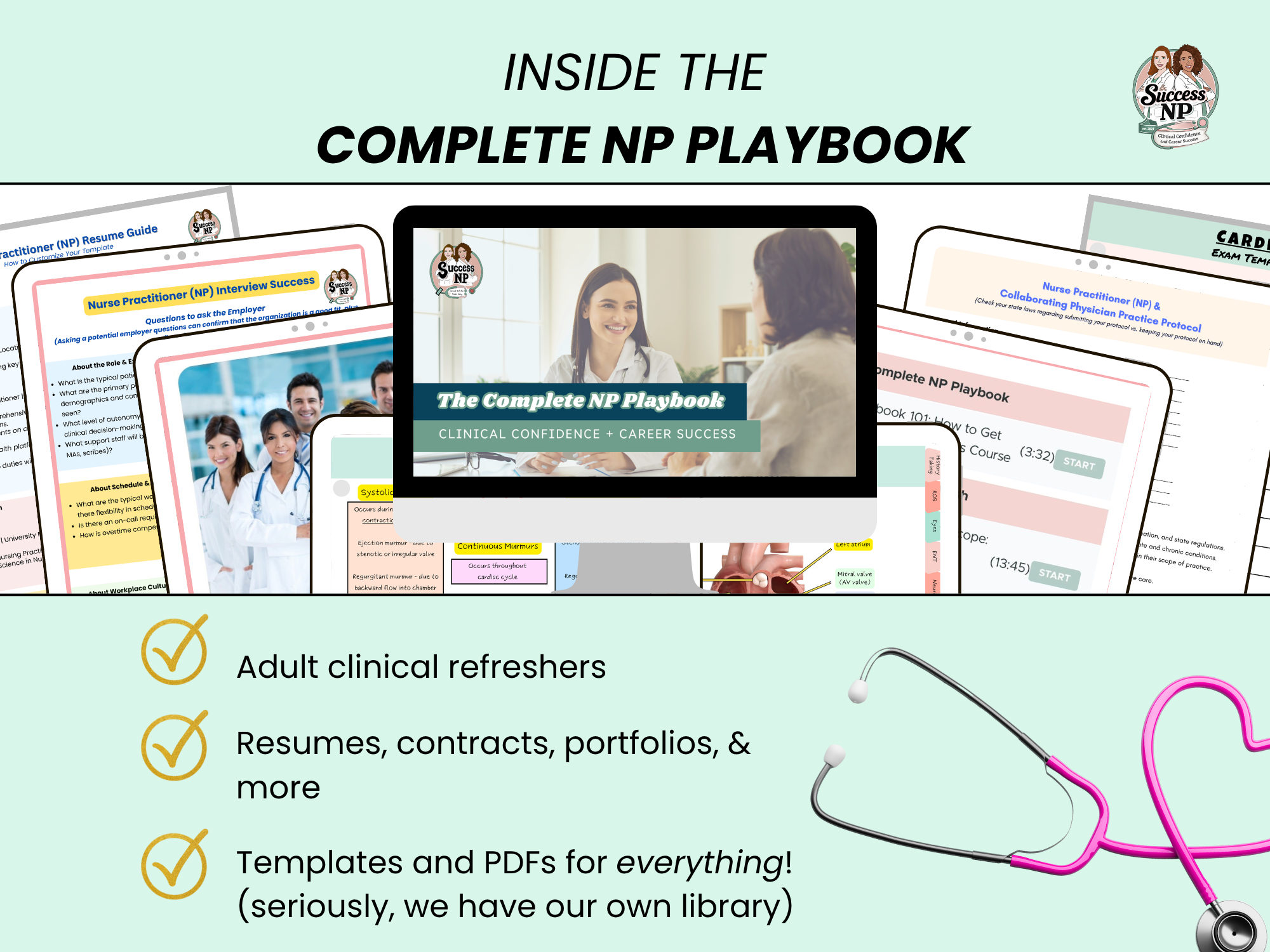 Complete NP Playbook | Clinical Confidence, Career Mastery Course plus Adult Systems NP Clinical Guide (Digital Download | PDF) - Image 6